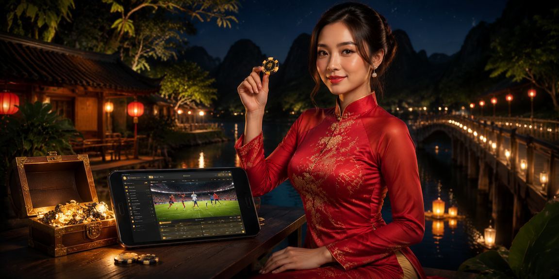 Cảnh cá cược thể thao tại vùng núi Ninh Bình với áo dài
